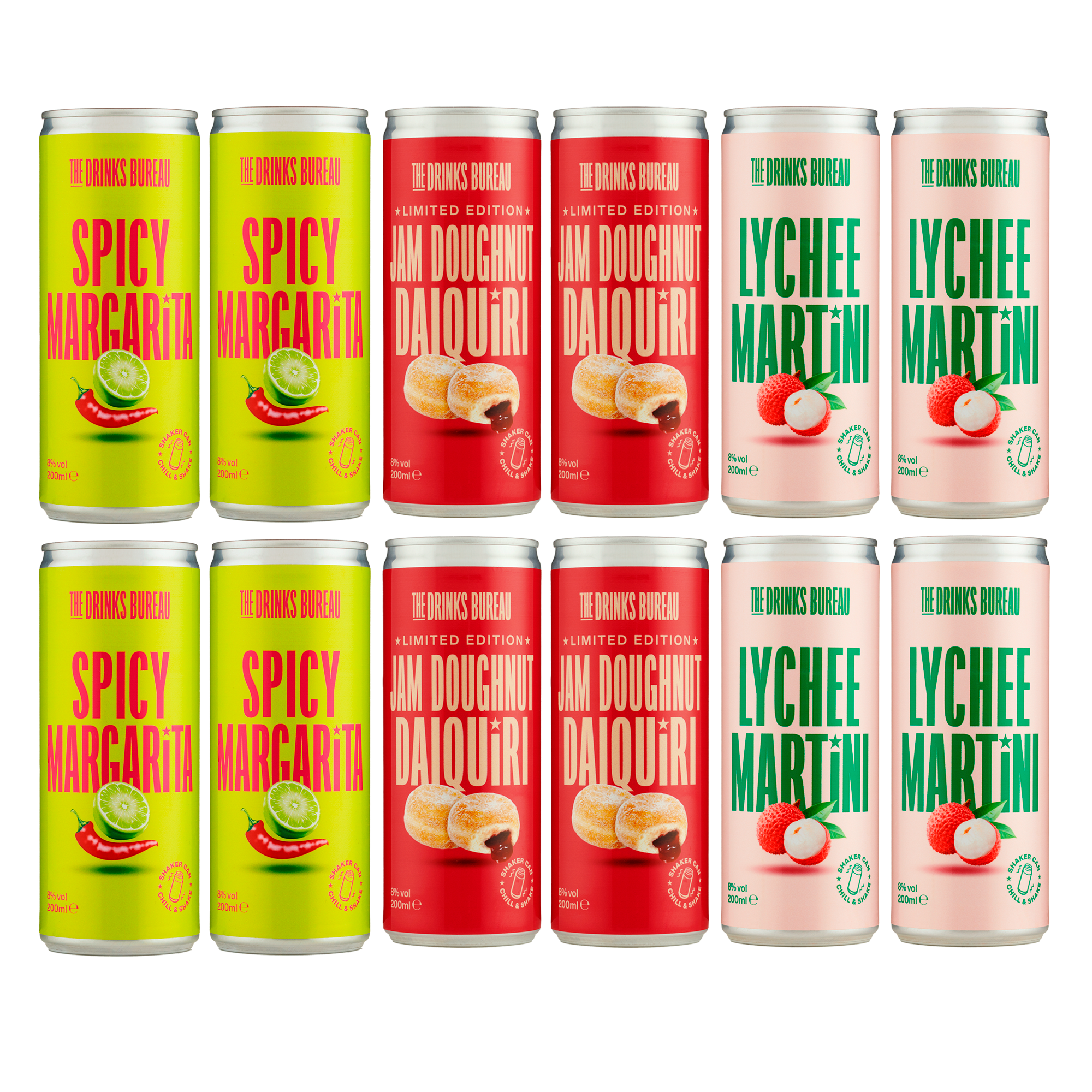 Spicy, Sweet & Chic 12 Piece Canned Cocktail Collection