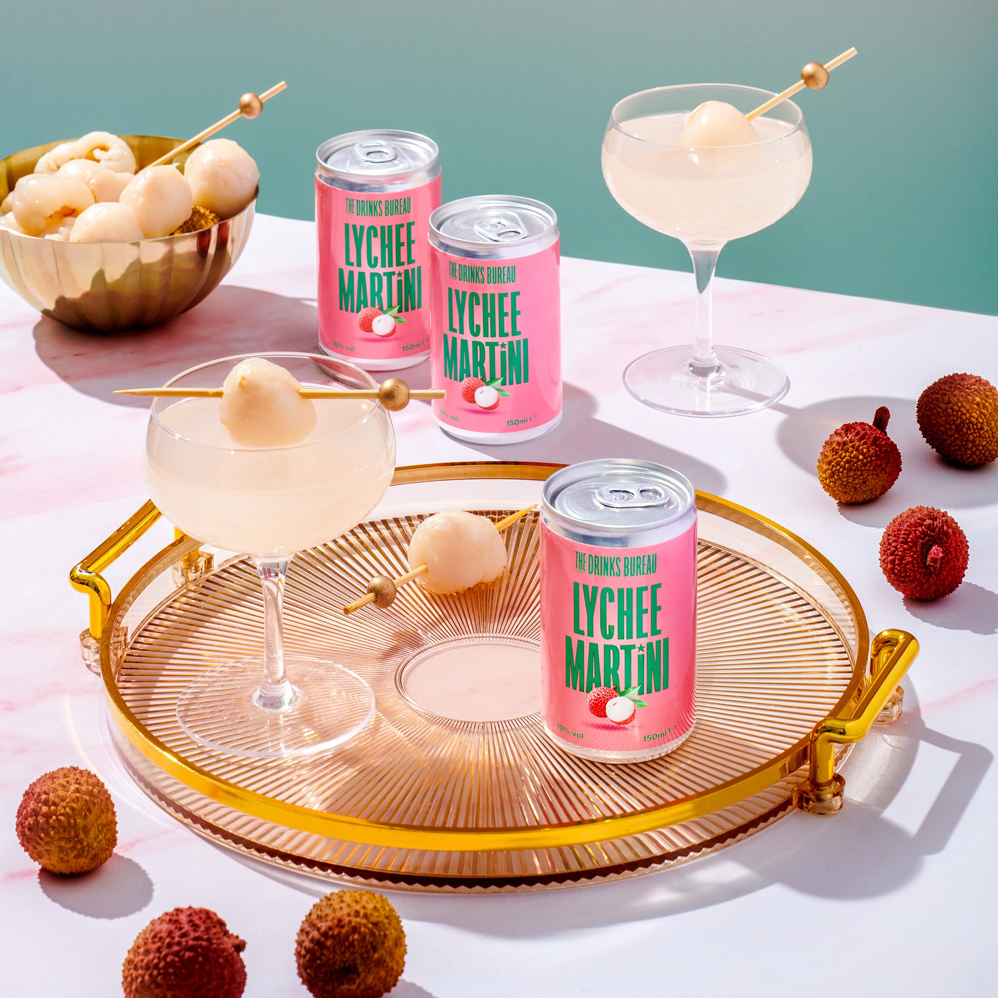 The Drinks Bureau Lychee Martini Pre-Mixed Cocktail