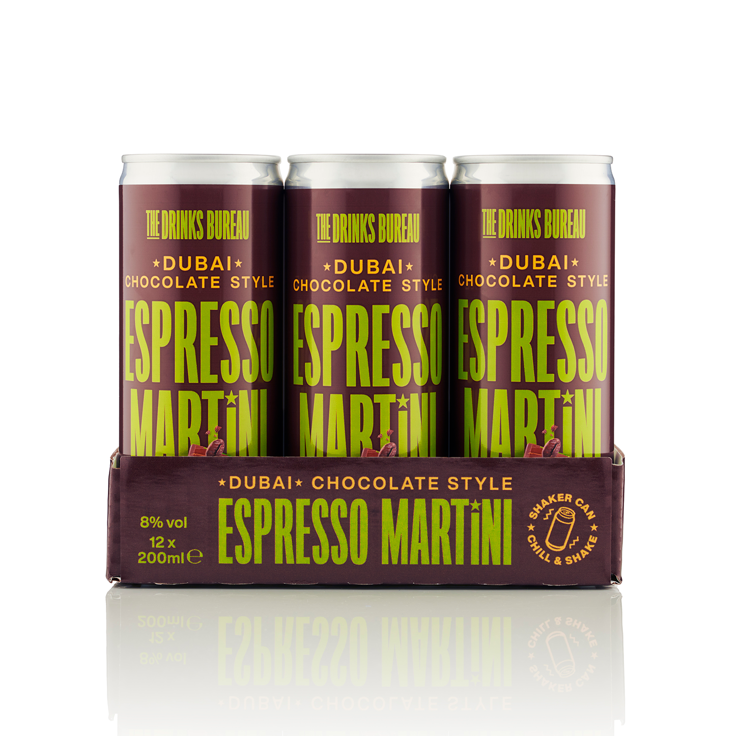 Multipack of The Drinks Bureau Dubai Chocolate Style Espresso Martini