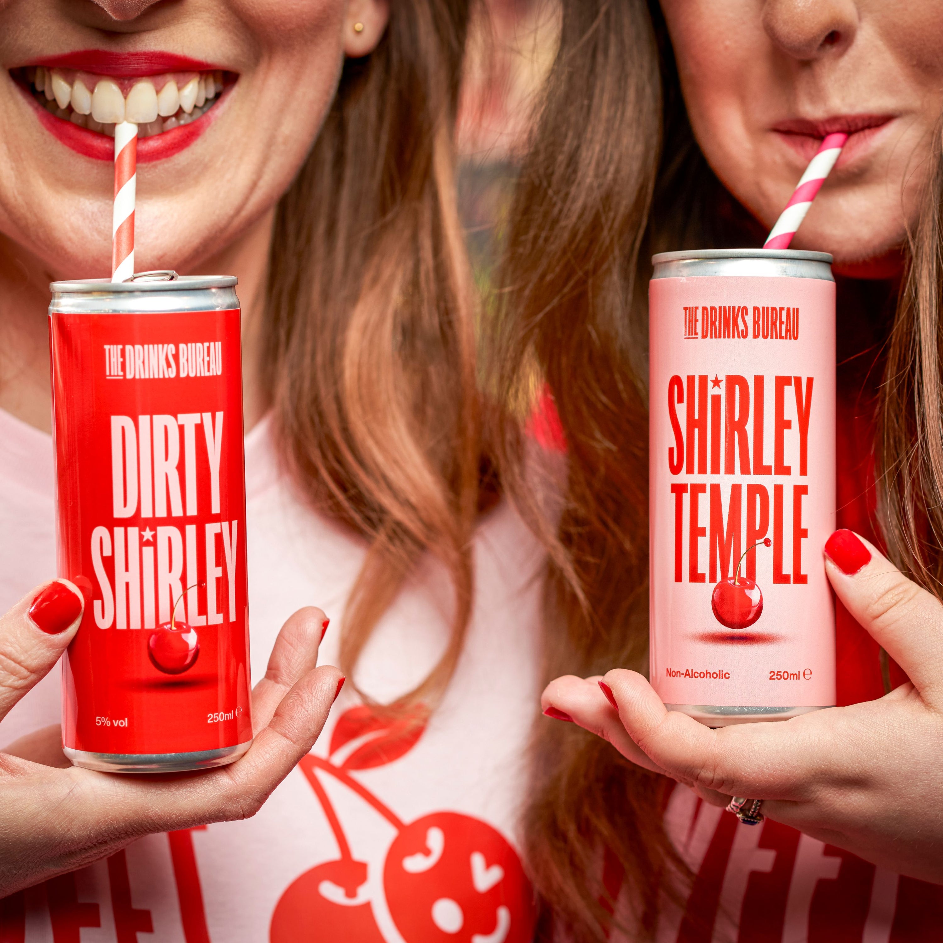 The Dirty Shirley and Shirley Temple. Ready to Drink cocktails and mocktails