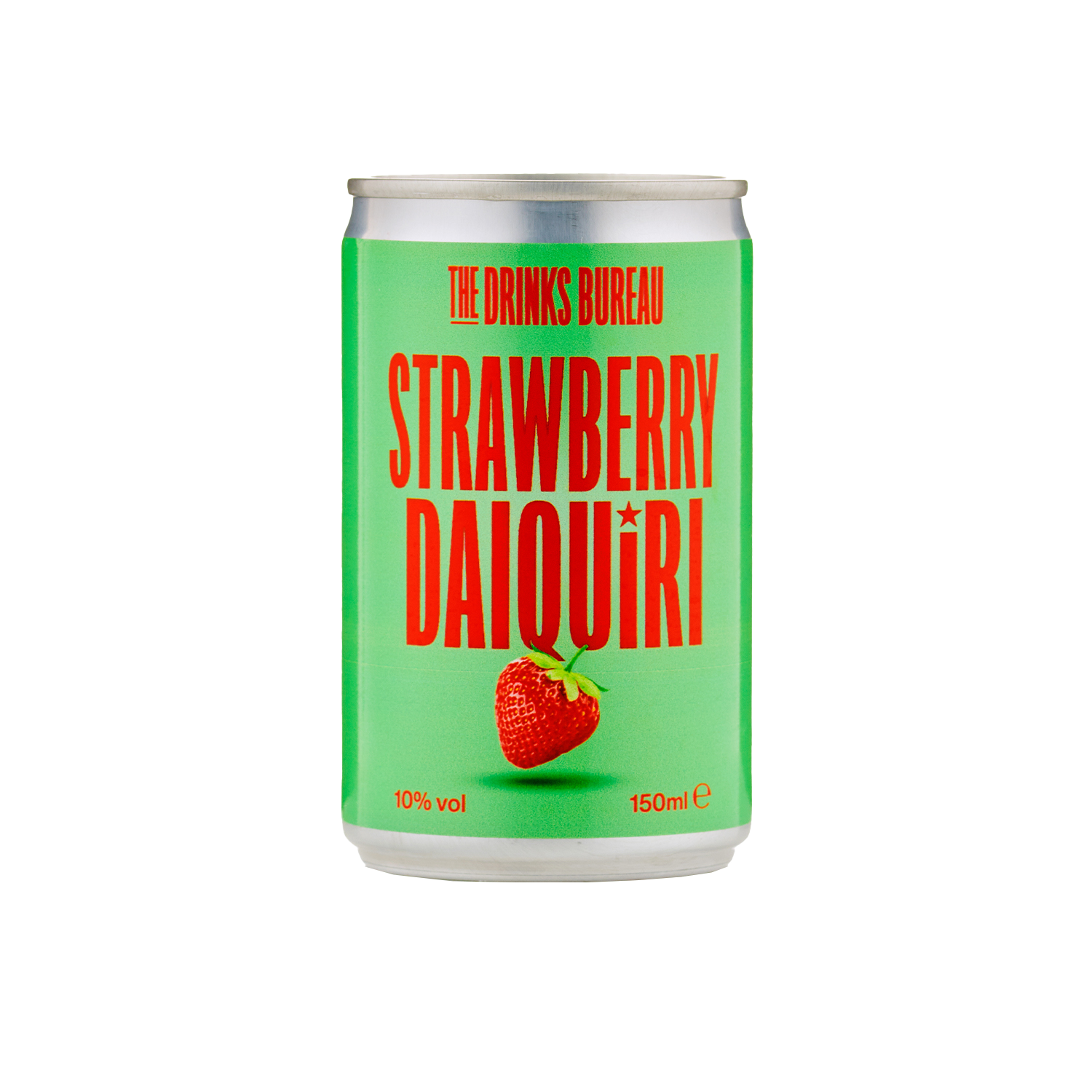 The Drinks Bureau pre-mixed Strawberry Daiquiri cocktail in a can.